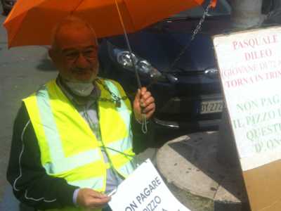 No al pizzo: la protesta di Pasquale Dileo